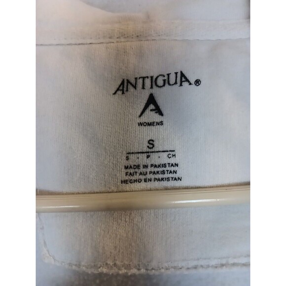 KANSAS CITY CHIEFS WHITE FULL ZIP HOODIE WOMENS SMALL ANTIGUA EMBROIDERED - Picture 5 of 7